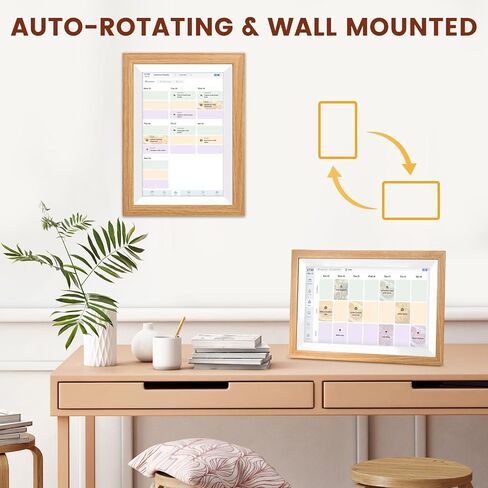 التقويم الرقمي، 10.1 بوصة التقويم الإلكتروني الذكي Fmaily Wall Planner مع شاشة تعمل باللمس، إطار صورة رقمي قابل للتركيب على الحائط والمكتب للنساء والأم in Kuwait