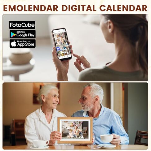 التقويم الرقمي، 10.1 بوصة التقويم الإلكتروني الذكي Fmaily Wall Planner مع شاشة تعمل باللمس، إطار صورة رقمي قابل للتركيب على الحائط والمكتب للنساء والأم in Kuwait