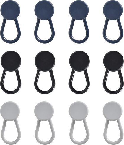 12Pcs Elastic Button Extenders for Trousers/Shirts, Waistband/Cuff Expander in Saudi Arabia