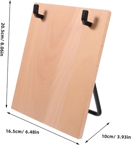 Iron and Beech Wood Desk Calendar Holder Sturdy Flip Calendar Rack for Easy Page Flipping Reliable Tabletop Support Stand for Home Office Organization and Desktop Decor in Saudi Arabia