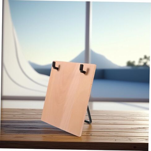 Iron and Beech Wood Desk Calendar Holder Sturdy Flip Calendar Rack for Easy Page Flipping Reliable Tabletop Support Stand for Home Office Organization and Desktop Decor in Saudi Arabia