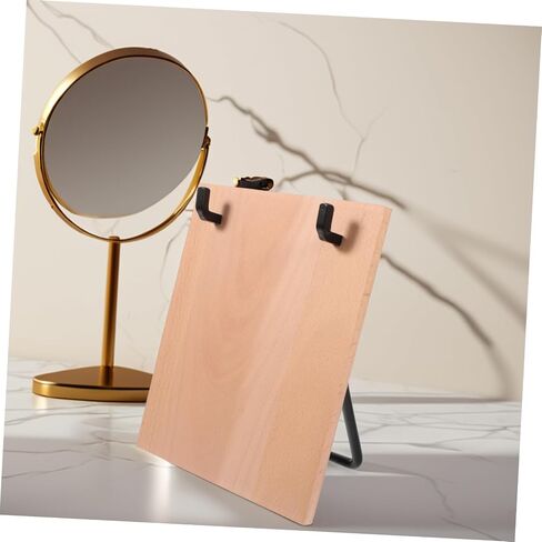 Iron and Beech Wood Desk Calendar Holder Sturdy Flip Calendar Rack for Easy Page Flipping Reliable Tabletop Support Stand for Home Office Organization and Desktop Decor in Saudi Arabia