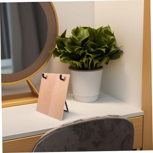 Iron and Beech Wood Desk Calendar Holder Sturdy Flip Calendar Rack for Easy Page Flipping Reliable Tabletop Support Stand for Home Office Organization and Desktop Decor in Saudi Arabia
