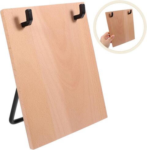 Iron and Beech Wood Desk Calendar Holder Sturdy Flip Calendar Rack for Easy Page Flipping Reliable Tabletop Support Stand for Home Office Organization and Desktop Decor in Saudi Arabia