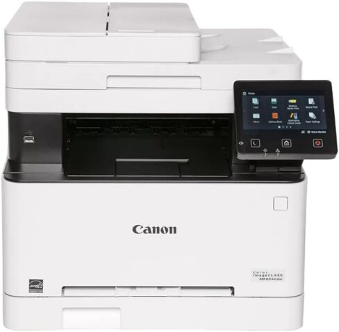 طابعة ليزر ملونة لاسلكية 3 في 1 من Canon imageCLASS MF654Cdw مع وحدة تغذية تلقائية للمستندات سعة 50 ورقة وشاشة تعمل باللمس مقاس 5 بوصات - أبيض وأسود (متجددة) in Kuwait