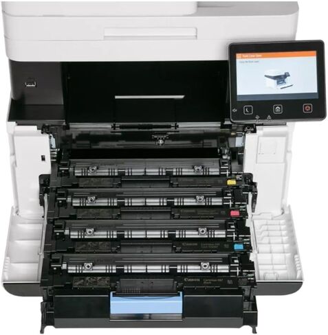 طابعة ليزر ملونة لاسلكية 3 في 1 من Canon imageCLASS MF654Cdw مع وحدة تغذية تلقائية للمستندات سعة 50 ورقة وشاشة تعمل باللمس مقاس 5 بوصات - أبيض وأسود (متجددة) in Kuwait