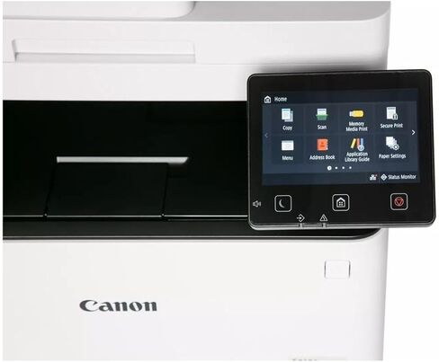 طابعة ليزر ملونة لاسلكية 3 في 1 من Canon imageCLASS MF654Cdw مع وحدة تغذية تلقائية للمستندات سعة 50 ورقة وشاشة تعمل باللمس مقاس 5 بوصات - أبيض وأسود (متجددة) in Kuwait