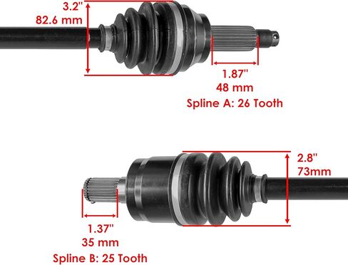 Caltric Rear Left or Right CV Joint Axle Shaft compatible with Honda SXS700 Pioneer 700 2014-2020 in Saudi Arabia