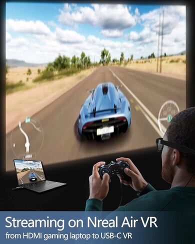 HDMI to USB C Adapter Cable 4K60Hz 6.6FT, HDMI Source Input to USB Type C Output Display Converter, HDMI 2.0 Compatible with Xreal Air, Nreal Air, Steam Deck Dock, PS5, Xbox, Portable Monitor in Kuwait