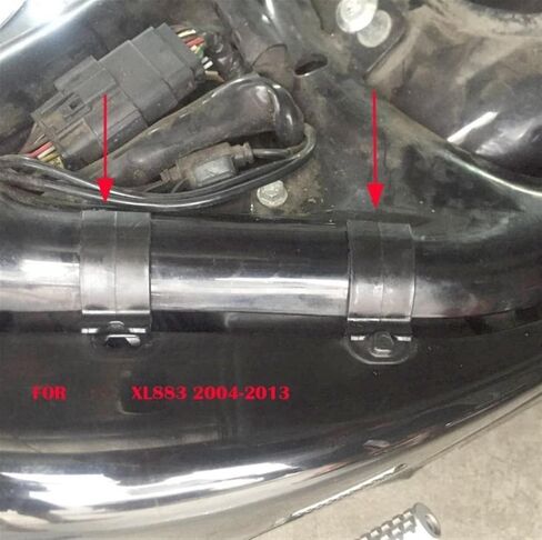 Side Cover Clips Set Left Side Battery Cover Mount Compatible with Harley Sportster XL883 XL1200 48 72 2004-2017 in Saudi Arabia
