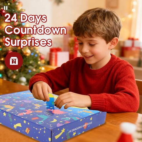 Christmas Advent Calendar 2025,24PCS 3D Printed Dragon Eggs with Dragon Inside,Animals Party Favors for Kids,Goodie Bags Stocking Stuffers for Teen Boys Grandkids Girls in Saudi Arabia