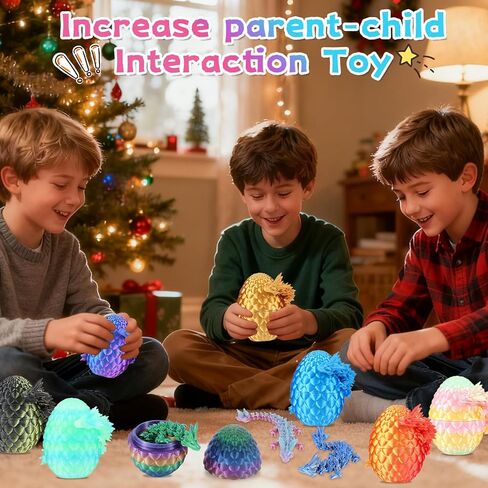 Christmas Advent Calendar 2025,24PCS 3D Printed Dragon Eggs with Dragon Inside,Animals Party Favors for Kids,Goodie Bags Stocking Stuffers for Teen Boys Grandkids Girls in Saudi Arabia
