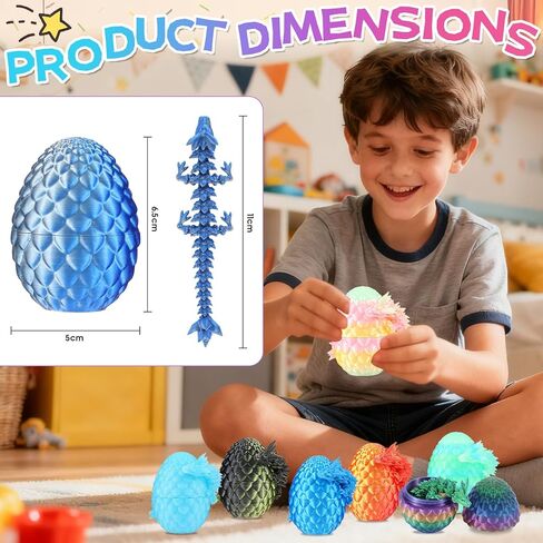 Christmas Advent Calendar 2025,24PCS 3D Printed Dragon Eggs with Dragon Inside,Animals Party Favors for Kids,Goodie Bags Stocking Stuffers for Teen Boys Grandkids Girls in Saudi Arabia