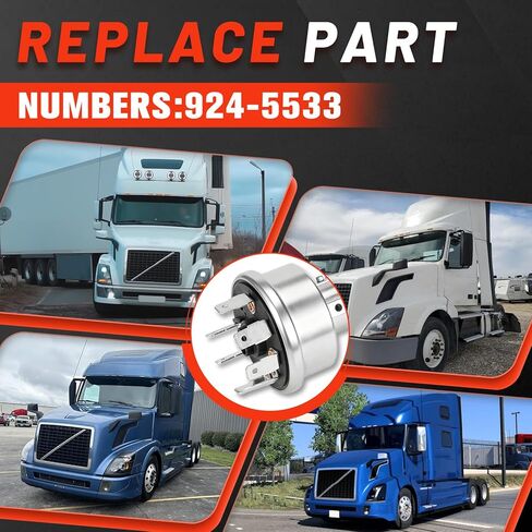 لمجموعة أسطوانات قفل السيارة Dorman 924-5533 مع أسطوانات قفل الباب وأسطوانة الإشعال المتوافقة مع فولفو VNL 2004-2017 in Kuwait