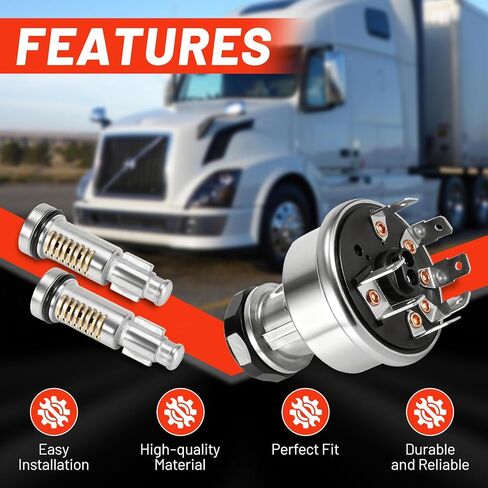 لمجموعة أسطوانات قفل السيارة Dorman 924-5533 مع أسطوانات قفل الباب وأسطوانة الإشعال المتوافقة مع فولفو VNL 2004-2017 in Kuwait