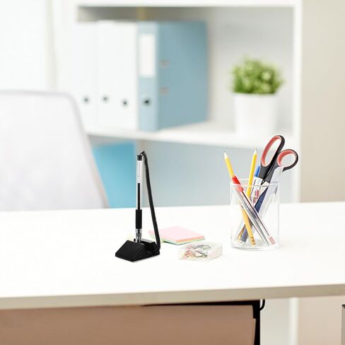 4 قطع من أقلام التوقيع التجارية مع حامل مكتبي للكتابة السلسة بالحبر الأسود ملحقات المكتب تصميم عمودي ثابت لسطح المكتب للاستخدام الاحترافي in Saudi Arabia