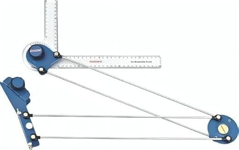 Generic Engineering Mini Drafter, Blue Plastic Professional Drawing Tool, 24 x 12 x 2 Inches, 1mm Measurement Accuracy in Saudi Arabia
