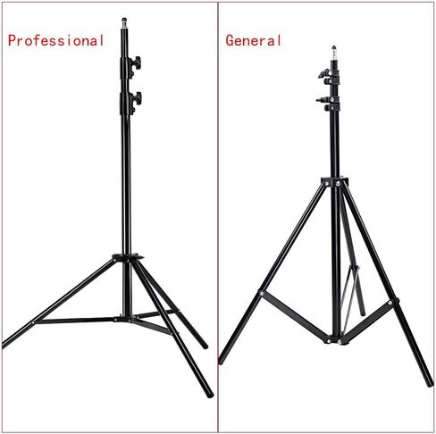 Neewer Photography Light Stand, 3-6.6ft/92-200cm Adjustable Sturdy Tripod Stand for Reflectors, Softboxes, Lights, Umbrellas, Load Capacity: 17.6lb/8kg in Kuwait