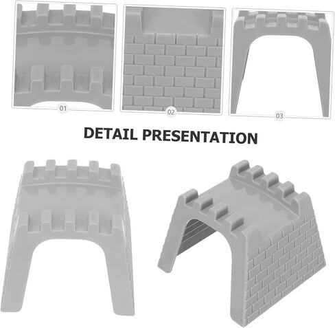 Train Tunnel Model DIY Simulation Tunnel Accessory for Railway Scene Play Easy to Install Enhances Imagination and Creativity for Train Enthusiasts in Saudi Arabia