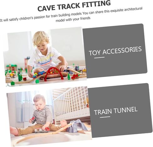 Train Tunnel Model DIY Simulation Tunnel Accessory for Railway Scene Play Easy to Install Enhances Imagination and Creativity for Train Enthusiasts in Saudi Arabia