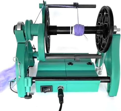 TsoLay 12V Electric Spinning Wheel, Professional Yarn Spinning Wheel Kit, Forward and Reverse, Max Speed 800rpm, Using Carbon Fiber Flywheel Arm and 4X Ball Bearings, for Yarn Weaving in Saudi Arabia