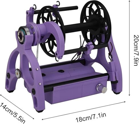 TsoLay 12V Electric Spinning Wheel, Professional Yarn Spinning Wheel Kit, Forward and Reverse, Max Speed 800rpm, Using Carbon Fiber Flywheel Arm and 4X Ball Bearings, for Yarn Weaving in Saudi Arabia