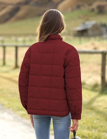 Omoone Women's Quilted Puffer Jacket Zip Up Oversized Lightweight Padded Down Coat Outerwear in Saudi Arabia