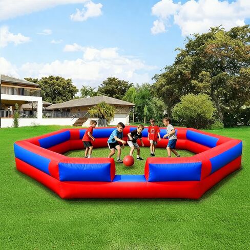 Inflatable Gaga Ball Pit 17FT with Built-in Blower, Portable Large Gaga Ball Pit for Indoor & Outdoor Activities, Inflatable Sport Games, Family Activities in Saudi Arabia