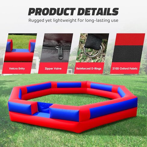 Inflatable Gaga Ball Pit 17FT with Built-in Blower, Portable Large Gaga Ball Pit for Indoor & Outdoor Activities, Inflatable Sport Games, Family Activities in Saudi Arabia