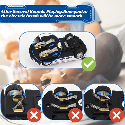 مجموعات مسارات سباق السيارات ذات الفتحات مع 4 سيارات سباق عالية السرعة، مسار سيارة سباق كهربائي بطول 20 قدمًا للأولاد والأطفال، مسار جسر دائري مزدوج لألعاب السباق، هدايا ألعاب للبالغين والأولاد الذين تتراوح أعمارهم بين 6 و7 و8-12 عامًا in Kuwait