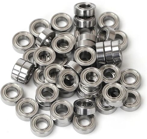 Mini Ball Bearings, Precision Engineered, 10 Pieces, Smooth Operation, Compact Size (689 9x17x5mm RS) in Saudi Arabia