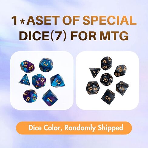 حصيرة اللعب MTG Mat TCG DND مع حقيبة تخزين و7 نرد | سطح مقاوم للماء وغير قابل للانزلاق | تصميم ممتاز لقفل الحواف | سجادة لعب مع مناطق لبساط اللعب السحري (أسود تنين) in Kuwait