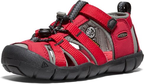 KEEN Seacamp 2 CNX Closed Toe Sandals, Granite Green/Cayenne, 1 US Unisex Big Kid in Saudi Arabia