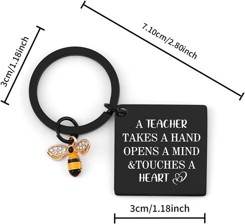 Dayofun Teacher Gifts for Women Appreciation Gifts Keychain Thanksgiving Best Teacher Gifts for Teachers in Kuwait