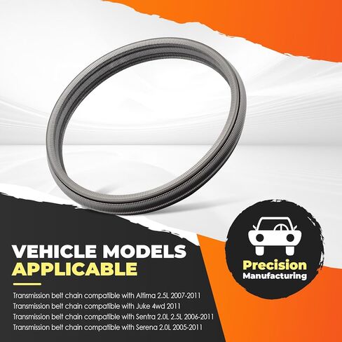سلسلة حزام ناقل الحركة الأوتوماتيكي CVT متوافقة مع Altima Rogue Sentra Maxima 2017-2014 حزام سلسلة ناقل الحركة استبدال 901066 JF011E RE0F10A 901047 in Saudi Arabia