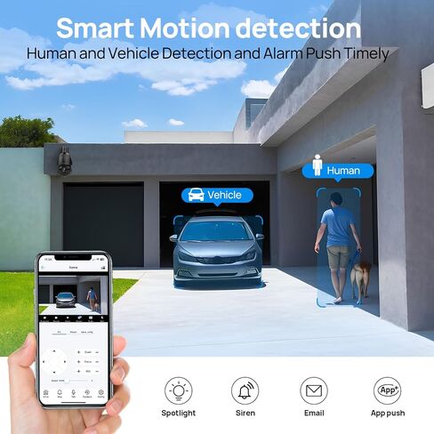 كاميرا IP خارجية بدقة 8 ميجابكسل PTZ PoE مع ممسحة، تتبع تلقائي، تكبير بصري 30× مع رؤية ليلية بالأشعة تحت الحمراء بطول 262 قدم، اكتشاف الإنسان/المركبة، محادثة ثنائية الاتجاه، متوافقة مع Hikvision(4818X-IRC) in Kuwait