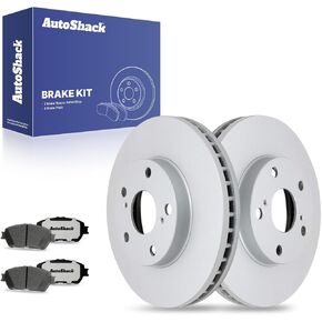 AutoShack Front Brake Rotors Ceramic Brake Pads | Replacement for 2004-2008 Toyota Solara 2004-2010 Sienna 2005-2006 Camry 2005-2007 Avalon 2002-2003 Lexus ES300 3.5L V6 AWD FWD | 6-PC Brake Kit in Kuwait