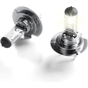 مصابيح هالوجين أمامية H11، 12 فولت 55 وات، أبيض دافئ 3800 كلفن، شعاع عالٍ ومنخفض، متوافق مع ضوء الضباب، بدون وهج، مصابيح أمامية للسيارات، عبوة من 2 in Kuwait