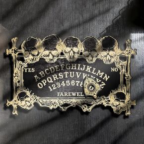 لوحة الويجا السحرية على شكل جمجمة للحفلات والديكور، لوحة حوار روحي خشبية للوازم الساحرة in Kuwait