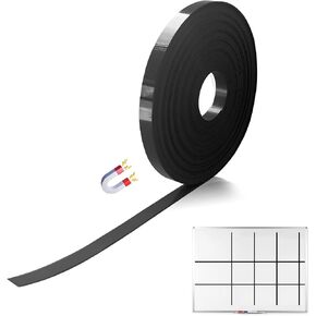 Magnetic Tape for Whiteboard Magnet Strips: Magnetic Strip Non-Adhesive 0.39 inches x 39.3 Ft Cut to Size for Teachers Crafts DIY Projects Marking Lines for Whiteboards (0.39 Inch x 39.3 Ft) in Saudi Arabia