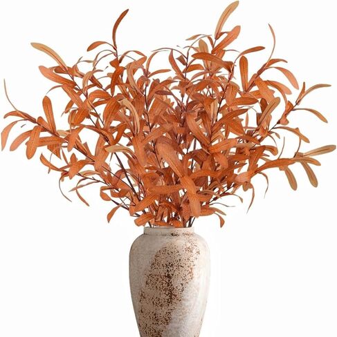 3 قطع من نباتات صناعية من افويك، سيقان خضراء صناعية بطول 43.3 انش، فروع اوراق اللبخ الاصطناعية، سيقان نباتات بلاستيكية صناعية للمزهرية والاماكن الخارجية والداخلية والحديقة الصيفية وديكور المنزل in Kuwait