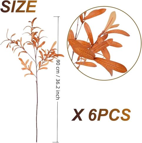 3 قطع من نباتات صناعية من افويك، سيقان خضراء صناعية بطول 43.3 انش، فروع اوراق اللبخ الاصطناعية، سيقان نباتات بلاستيكية صناعية للمزهرية والاماكن الخارجية والداخلية والحديقة الصيفية وديكور المنزل in Kuwait
