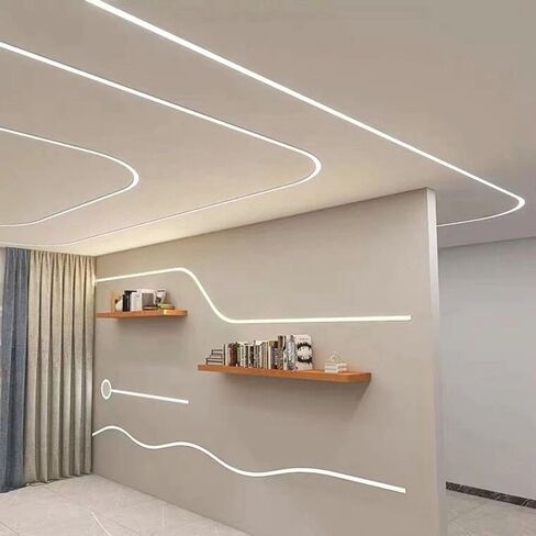 أنبوب سيليكون نيون مرن مقاوم للماء بطول 1-5 متر، غطاء شريط إضاءة للديكور الخارجي، إضاءة موحدة بدون بقع، -20 ~ 50 درجة مئوية مقاوم للطقس لـ 6-12 مم ثنائي الفينيل متعدد الكلور، قطعة واحدة (أبيض-0511،1 م) in Kuwait