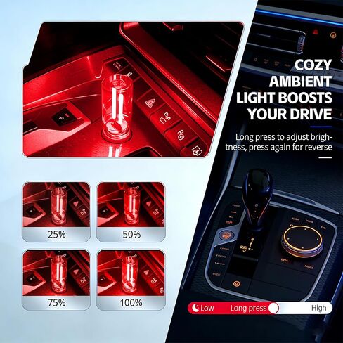 4 قطع إضاءة USB للسيارة، إضاءة محيطة LED مع خاصية التعتيم باللمس. يمكن تعديل السطوع مما يجعله مناسبًا للسيارات وغرف النوم والممرات (1أحمر&1أزرق&1أخضر&1أرجواني) in Kuwait