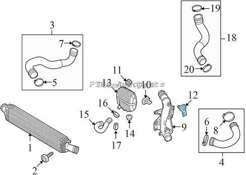 038906051E OE Turbo for Charger Boost Sensor for Audi A6 2012-2015 TT 09-17 2.0T in Saudi Arabia