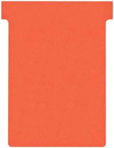Nobo T-Cards Tab Top 15 mm W92 x Bottom W80 x Full H120 mm Size 3 Red Ref 32938917 [Pack of 100] in Saudi Arabia