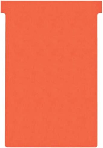 Nobo T-Cards Tab Top 15 mm W92 x Bottom W80 x Full H120 mm Size 3 Red Ref 32938917 [Pack of 100] in Saudi Arabia