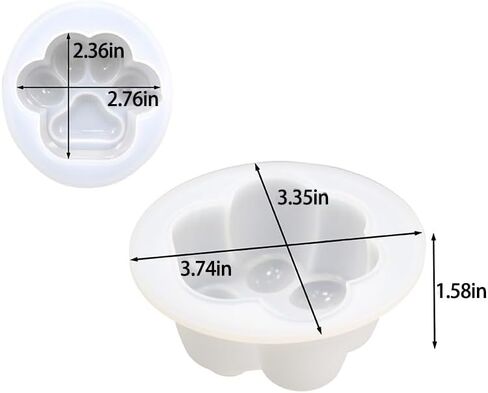 Handmade Molds Silicone Molds Flexible, Heat-Resistant, Suitable for Life DIY Decoration-Cat Claw Molds in Saudi Arabia