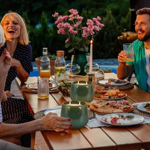 12 Pack Black Apothecary Jar Scented Candles - Natural Soy Wax with Premium Essential Oils, Lavender, Rose, Vanilla & More, 3.5oz/100g Each, Relaxing Aromatherapy Gift Set in Kuwait