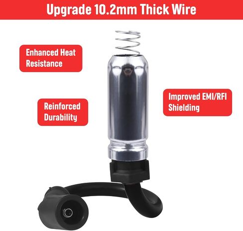 High Performance Spark Plugs and Wires Fit for 1999-2013 Chevy Silverado 1500 2500 Tahoe Suburban Avalanche GMC Sierra Yukon Escalade, Replace for 9748HH 9748UU 41-162 41-110, with 4.8 5.3 6.0 6.2 V8 in Saudi Arabia